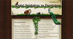 Desktop Screenshot of dogalseleksiyonvedarwinizm.com